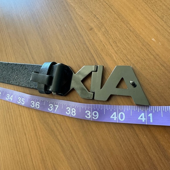 COPY - ARMANI EXCHANGE - Genuine Leather Black Belt Size 30 - Picture 3 of 7